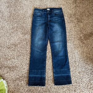 Sneak Peek Dark Blue Straight Leg Jeans
